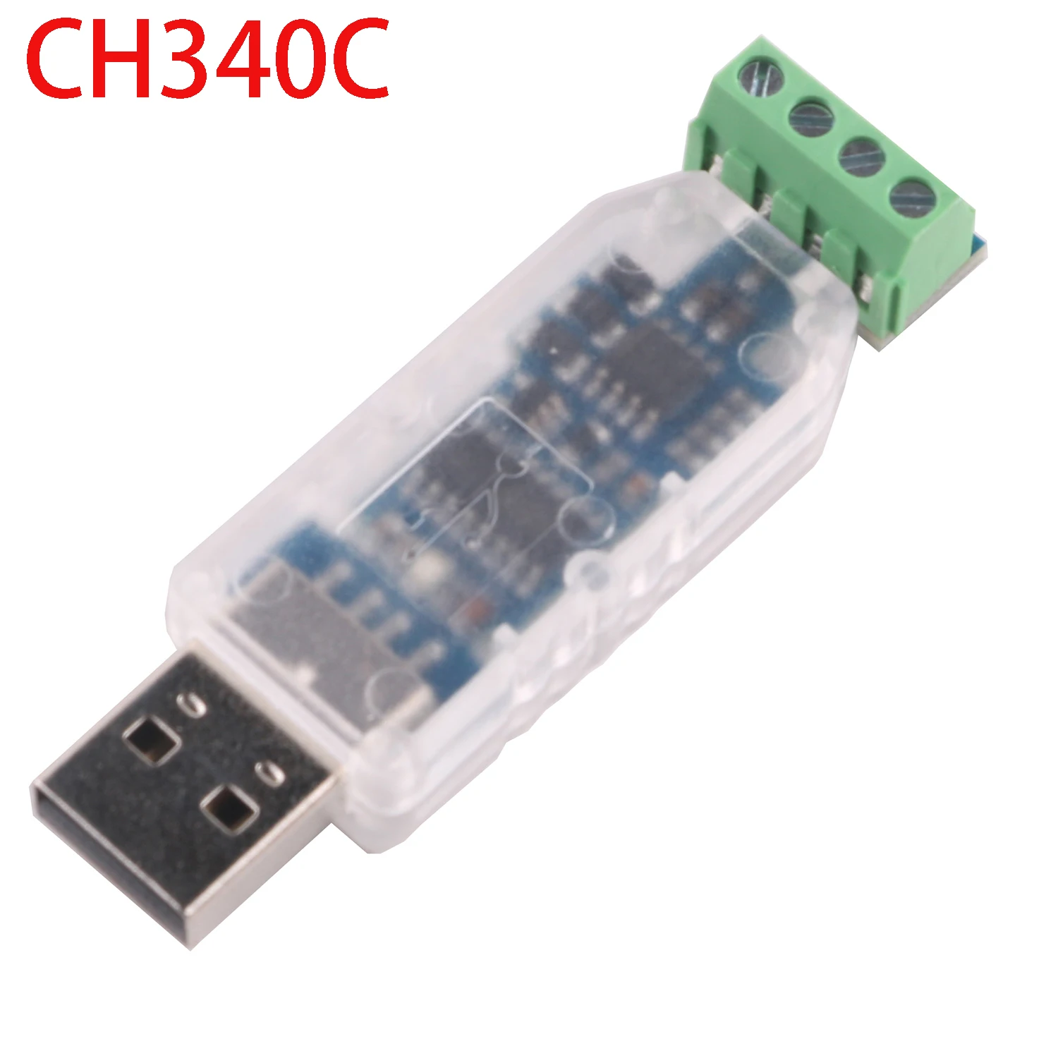 Bloque de terminales convertidor de adaptador de serie CH340 USB a 4 pines Dupont RS485