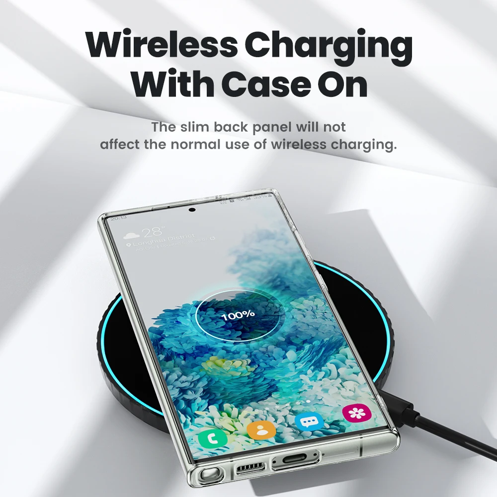 Toocki funda de teléfono para Samsung S24, S23, S22, S21 Plus, Ultra transparente, S23, S21, PE, funda protectora de TPU suave - imagen 3