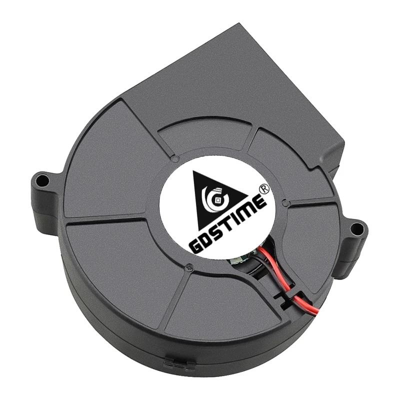 Gdstime-ventilador centrífugo de flujo para barbacoa, Enfriador de rodamiento de bolas, DC 9733, 5V, 12V, 24V, 97mm, 97x94x33mm - imagen 4