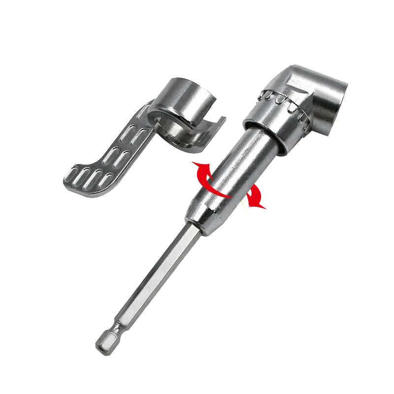 Destornillador de 105 grados, extensión de 1/4 pulgadas, broca hexagonal ajustable, destornillador de ángulo, soporte de enchufe, herramientas adaptadoras - imagen 5