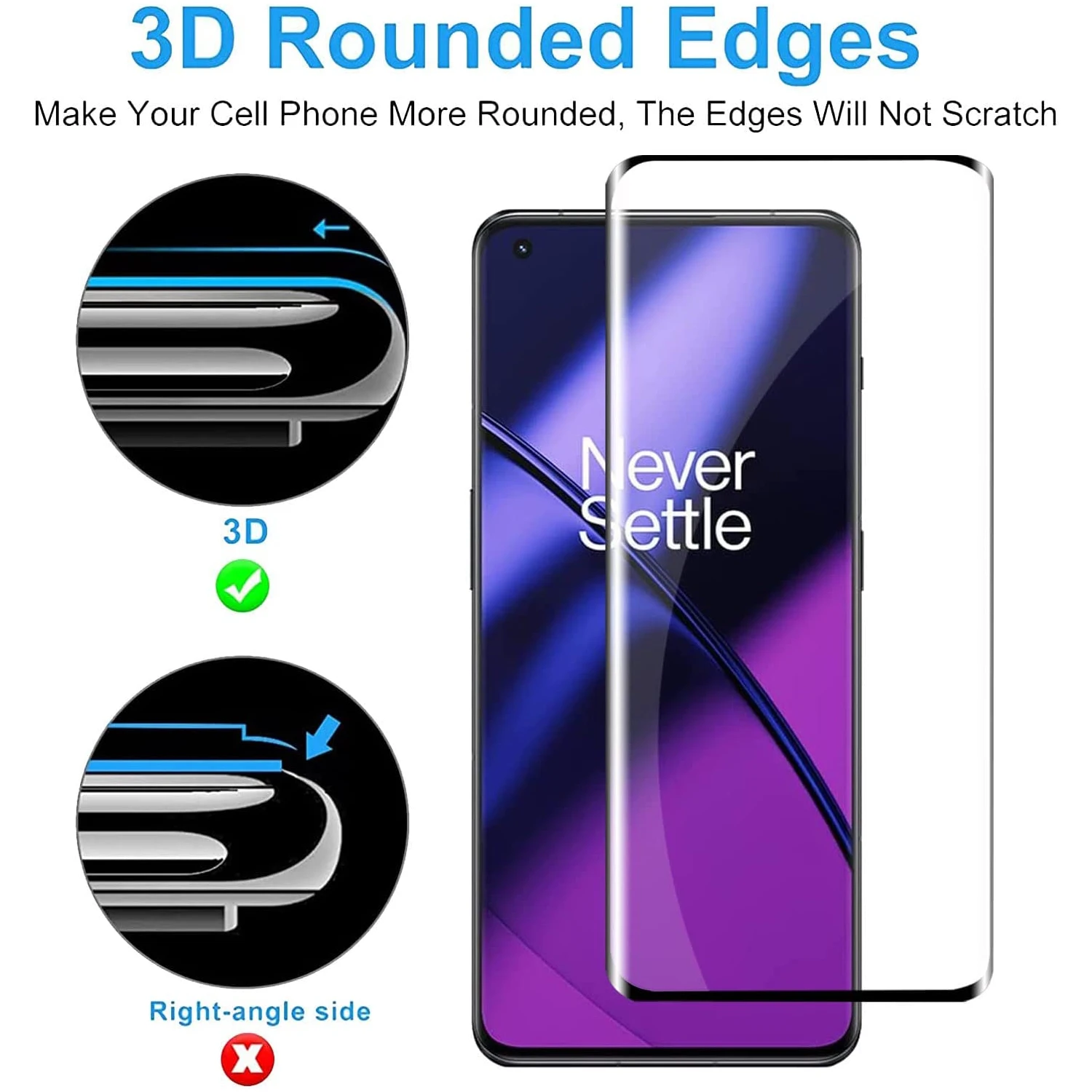 Protector de pantalla de vidrio templado para móvil, Protector de pantalla de 2/4 piezas para Oneplus 9 Pro 11 10 Pro 8 Pro 7Pro 7TPro 11R - imagen 4