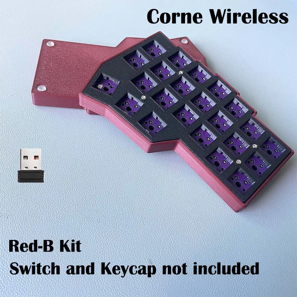 CORNE V4 2,4G teclado mecánico MX ergonómico dividido inalámbrico directo intercambiable en caliente versión de carga programable de 46 teclas - imagen 2