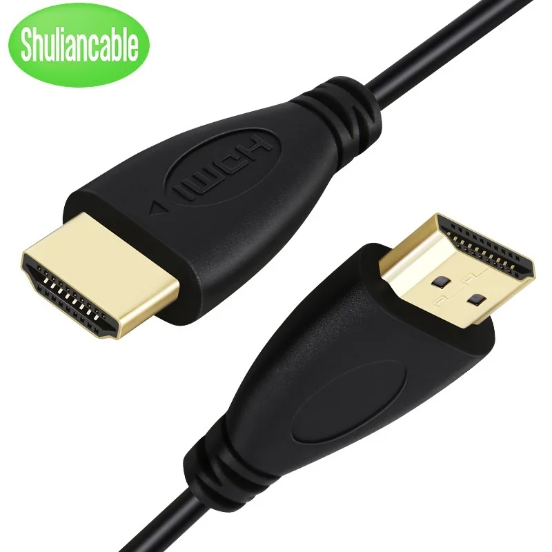 Cable HDMI Shuliancable, enchufe chapado en oro de alta velocidad, Cable macho-macho de 1m, 1,5m, 2m, 3m, 5m, 7,5m, 10m, 15m para HD TV, XBOX, PS3, ordenador