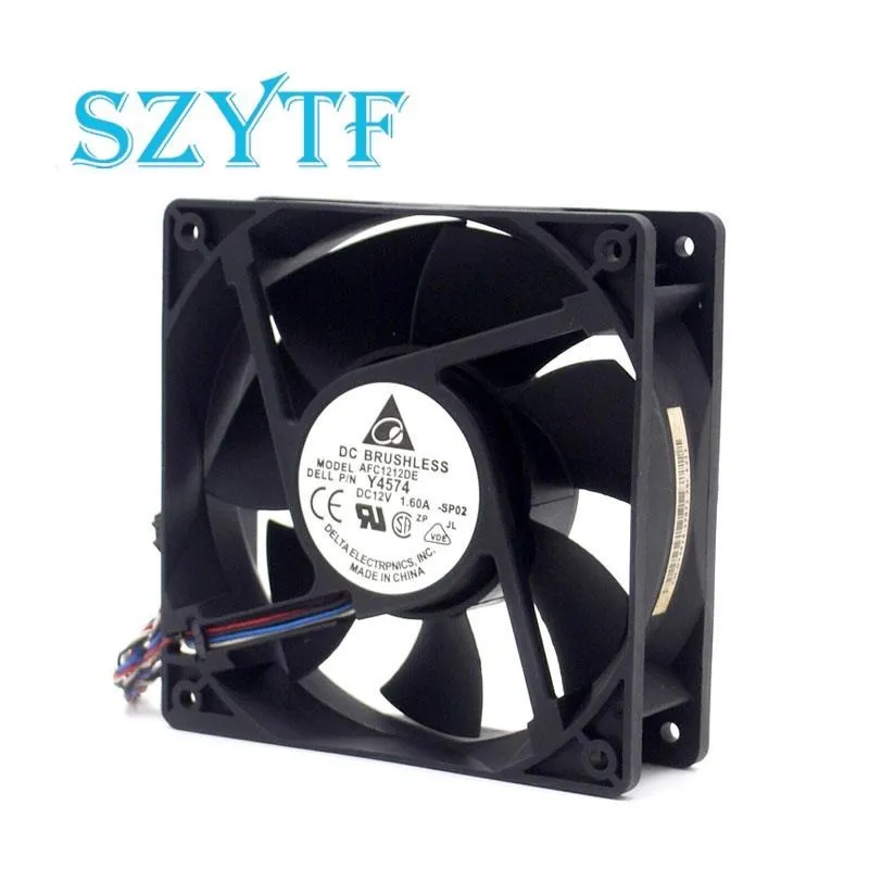 Ventilador de refrigeración para Delta, inversor de servidor AFC1212DE Y4574 120mm 1238 12038 120x120x38MM x 12x12 3,8 CM 12V 1.60A - imagen 2