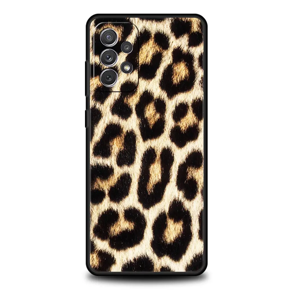 Funda con estampado de leopardo y tigre a la moda para Samsung A51 A71 A21S A17 A11 A15 A25 A23 A33 A53 A73 A07 A03S A05S A13 A35 A55 5G - imagen 4