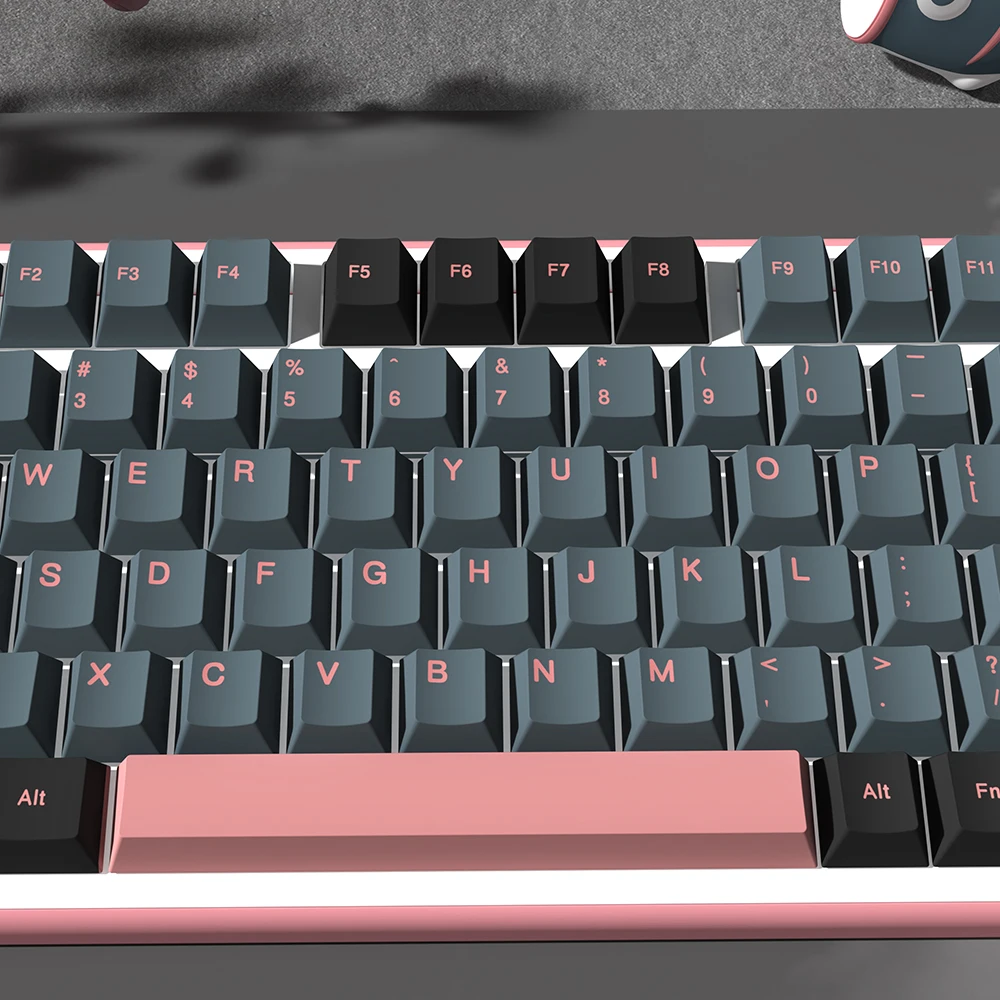 Teclas Night Sakura para teclado mecánico MX Switch GMK, teclas PBT de diseño alemán/francés/español/coreano/japonés, perfil Cherry - imagen 4