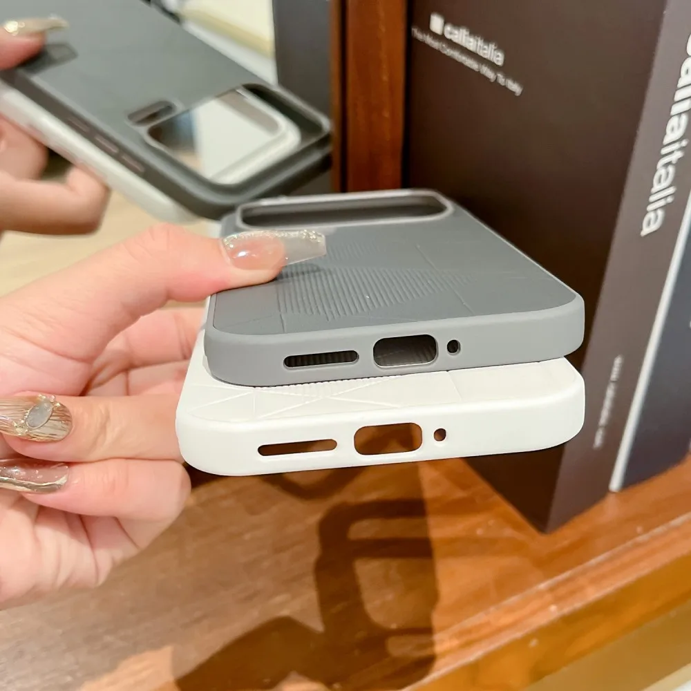 Para Xiaomi Mi 17 Pro funda dura de PC mate diamante comprobar funda protectora trasera para Xiaomi MI 17 17PRO Max carcasa de cobertura completa - imagen 4