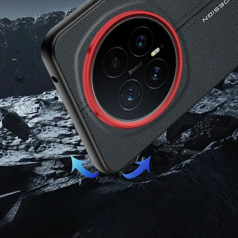 Para Honor Magic 8 Pro funda ELVEV luz de lujo patrón de línea PU cuero protección completa cubierta de teléfono para Honor Magic 8