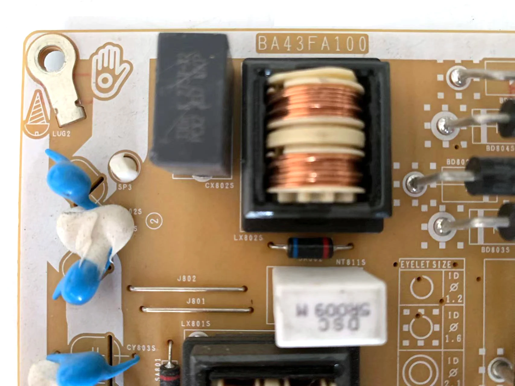 Original BA43FA100 J43WMAT05J Placa de fuente de alimentación ha sido probado funciona normal - imagen 2