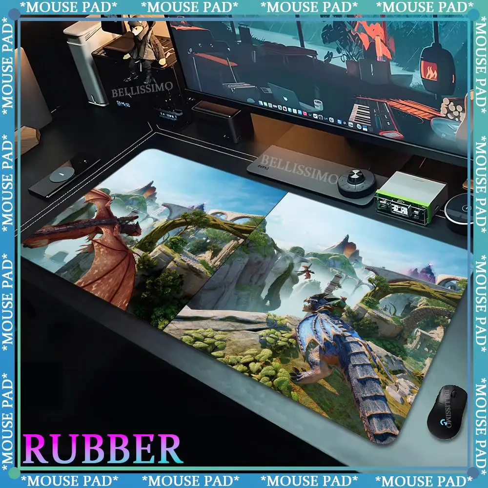 Alfombrilla de ratón de goma Kawaii para deportes de ficción dividida, accesorios de escritorio de gran tamaño, 1200x600x2mm