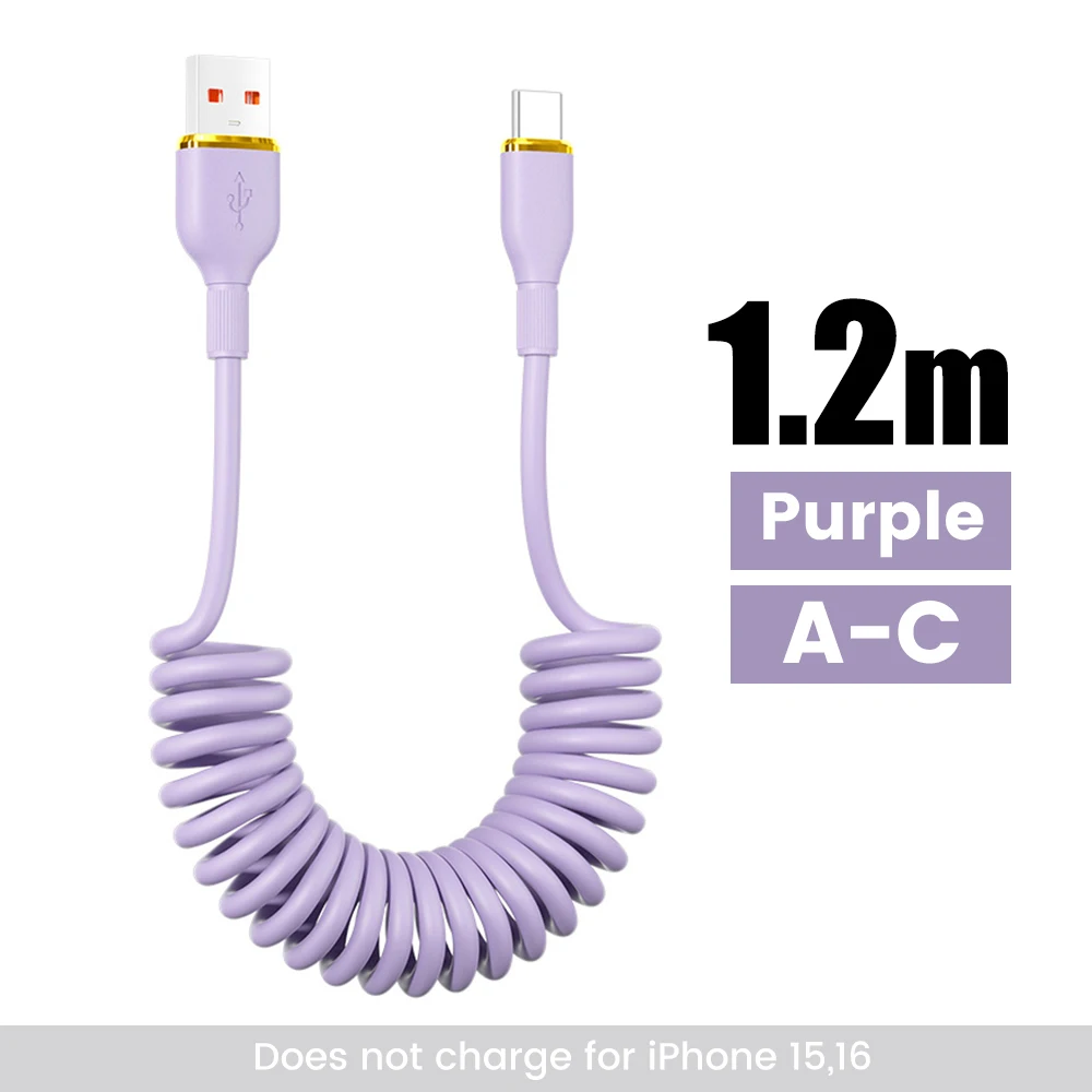 USB A to C Purple