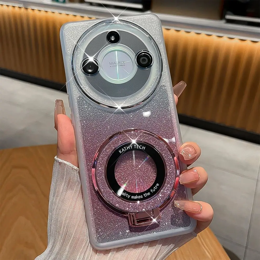 Funda trasera de TPU suave con anillo magnético para OPPO Realme, 11, 10 Pro Plus, Realme11, 11Pro, 10Pro