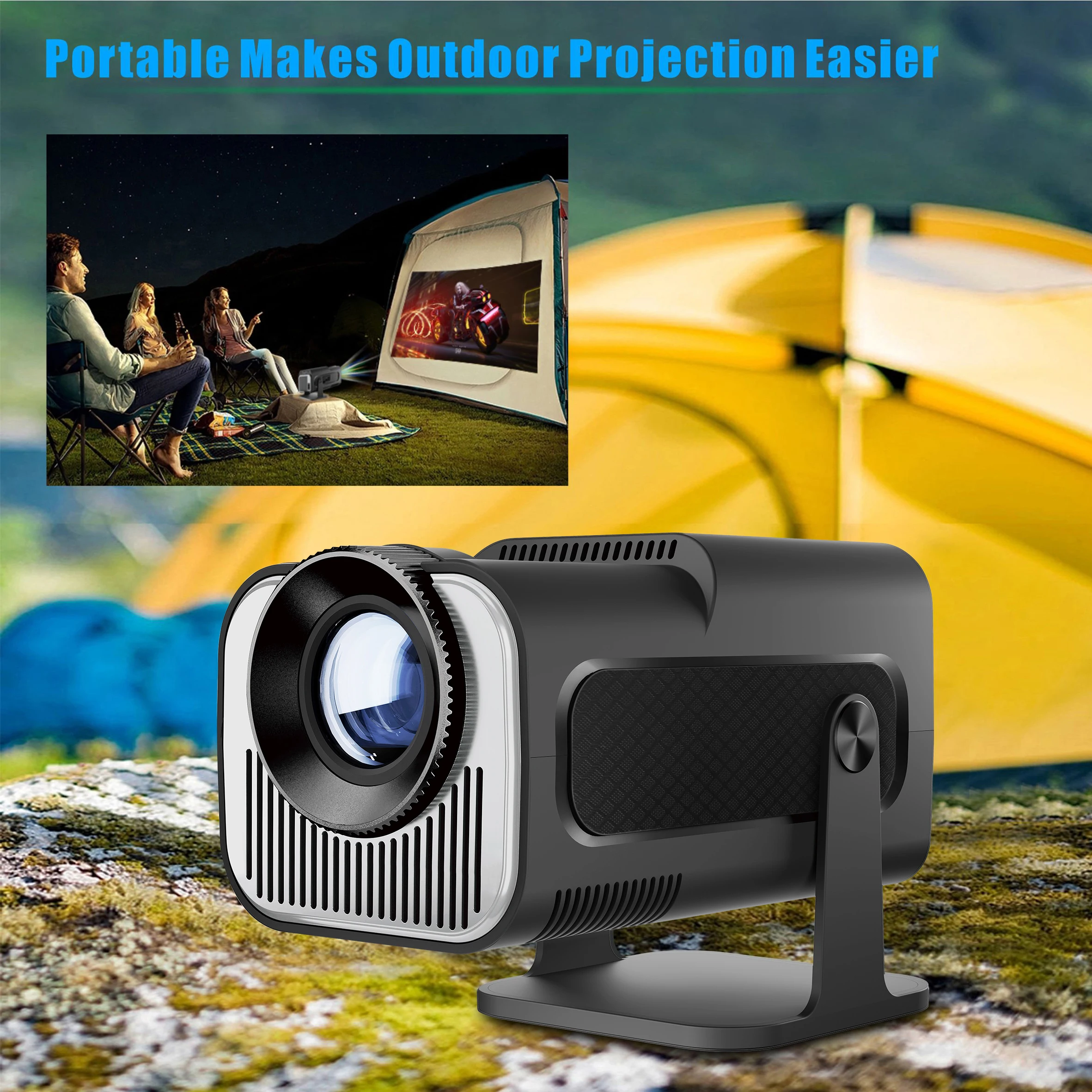 HY320Mini proyector Android11 Wifi6 320ANSI Allwinner H713 nativo 1280*720P BT5.0 proyector portátil inteligente para cine en casa y oficina - imagen 4