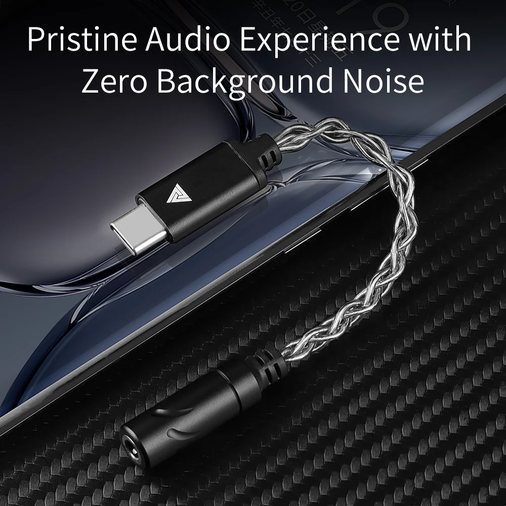 Adaptador de Audio QKZ TC MAX USB Tipo-C a 3.5mm, Decodificador con Chip KT02F20, Amplificador de Auriculares para iPhone, Samsung, HUAWEI - imagen 5