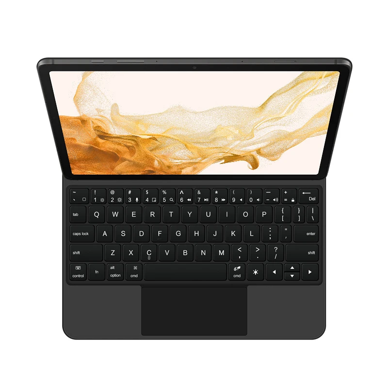 Teclado con cubierta de libro para Samsung Galaxy Tab S10 FE S9 FE, funda de 10,9 pulgadas para Tab S7 S8 S9, teclado mágico con retroiluminación multitáctil de 11 pulgadas - imagen 3