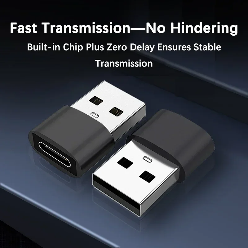 Adaptador OTG USB C hembra a USB A macho, sincronización de datos de carga rápida, Compatible con MacBook Pro Air iPad Surface Galaxy, 1-6 uds. - imagen 2