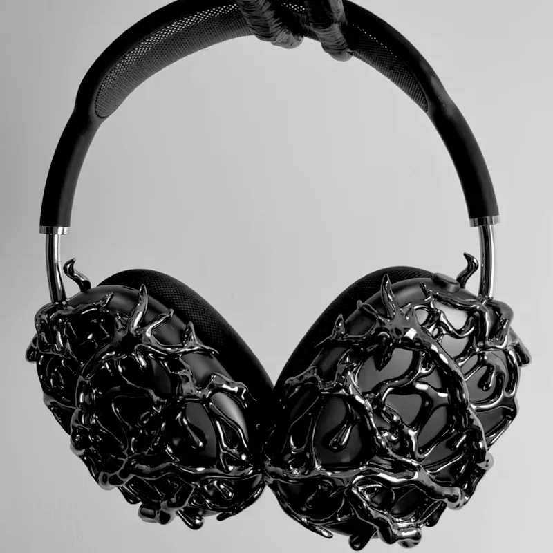 Funda de auriculares Venom a la moda, traje de AirPodsMax personalizado, estampado 3D, Fundas protectoras para auriculares, accesorio Airpod, Y2k - imagen 2