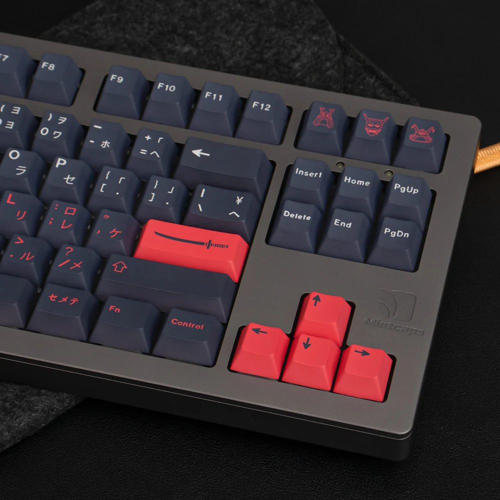 GMK Bushido-teclas para teclado mecánico PBT Dye Sub, teclas de 137 teclas, perfil de cereza, Color gris oscuro, juego de PC personalizado, GK61, Anne Pro 2 - imagen 4