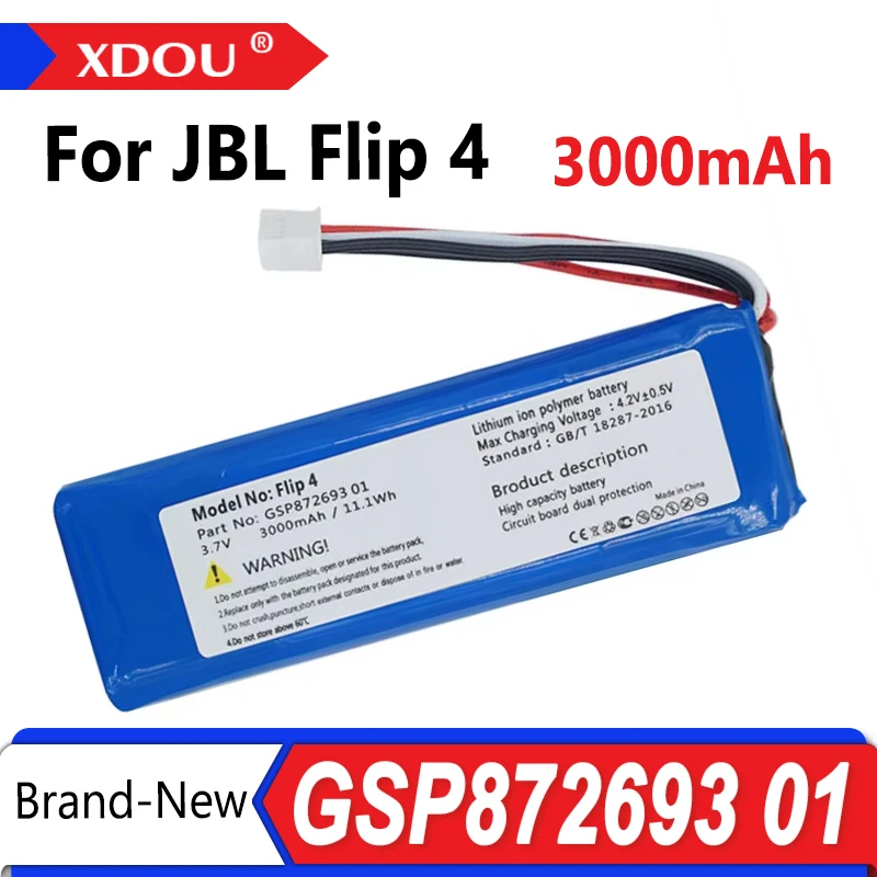Batería de repuesto Original GSP872693 01 3000mAh para baterías de edición especial JBL Flip 4 Flip 4 con herramientas