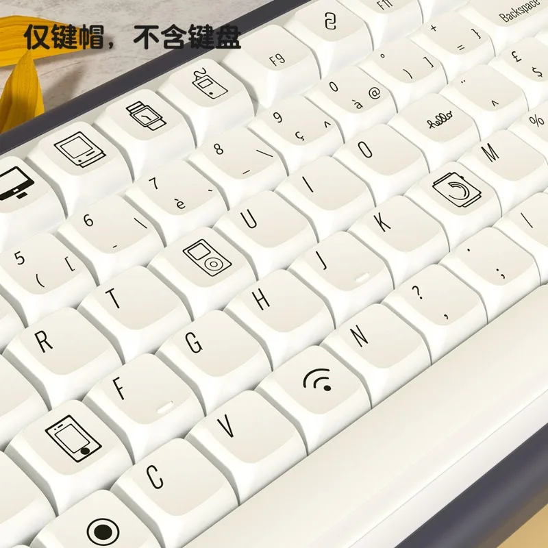 136 teclas minimalista blanco XDA perfil Keycap personalizado PBT japonés coreano alemán francés español brasileño portugués multilingüe