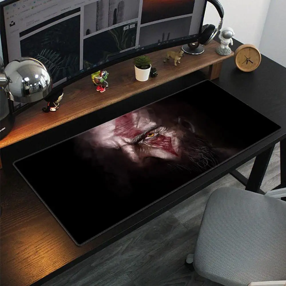 Alfombrilla de ratón Xxl God of War, accesorios para juegos, teclado, alfombra para ordenador, alfombrilla de escritorio para juegos, alfombrilla grande para Pc Gamer, mesa, alfombrilla para ratón de 90x40cm - imagen 2