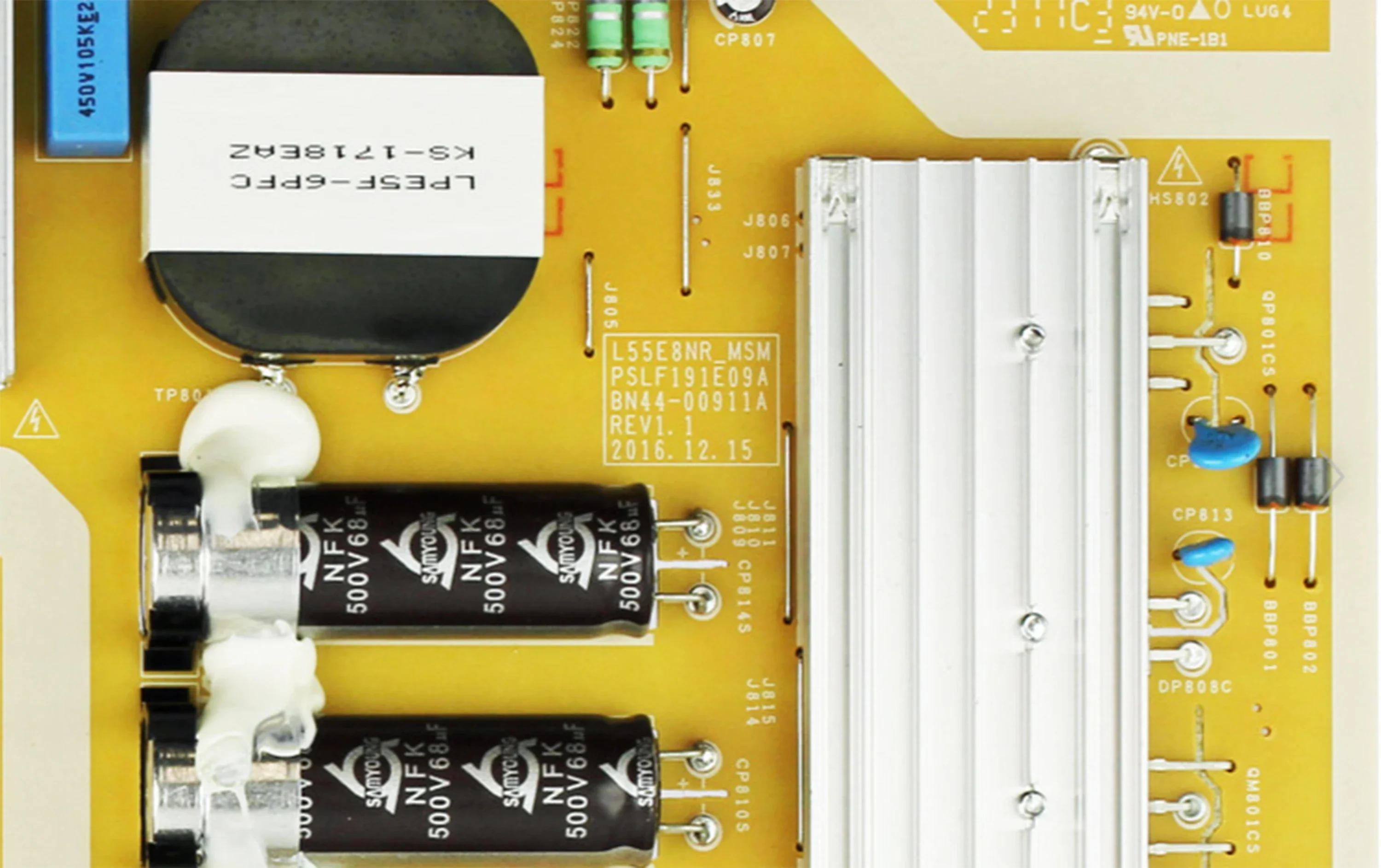 BN44-00911A L55E8NR_MSM PSLF191E09A La placa de alimentación es para UN55MU9000FXZA UN49MU800DFXZA UN55MU800DFXZA UN55MU8000FXZA TV - imagen 4