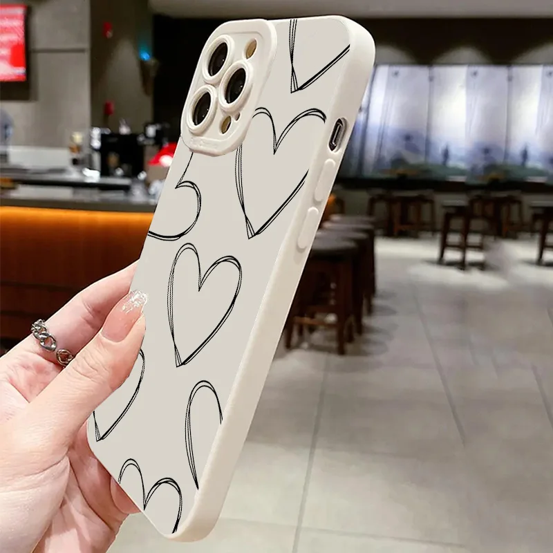 Funda de teléfono de pantalla completa para Samsung Galaxy Note S8 S9 S10 S10E S20 FE S21 S22 Plus Ultra 5G M31 de silicona, color blanco y negro - imagen 5