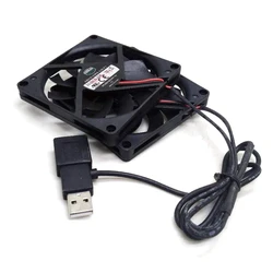 Ventilador USB ultradelgado de 8 cm con enfriamiento silencioso