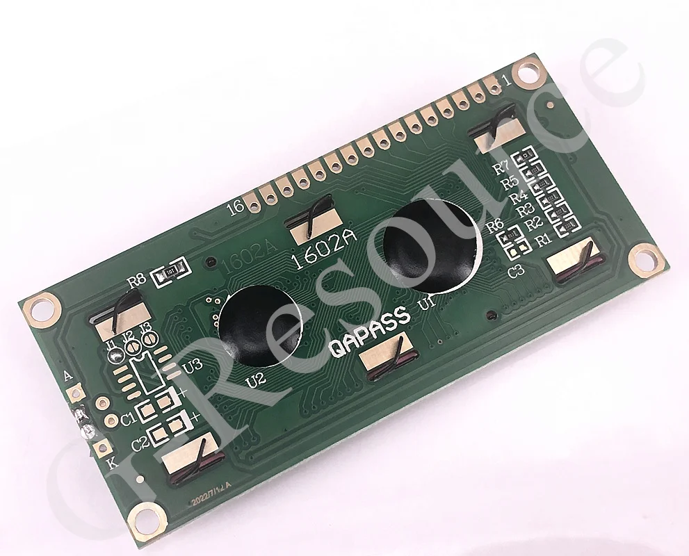 (1 uds) LCM1602A LCD azul-amarillo 5V/3,3 V gráficos de matriz de puntos módulo de visualización de caracteres 16X2 - imagen 3