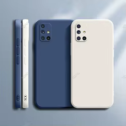 Funda de silicona líquida para Samsung Galaxy M51 – tacto suave