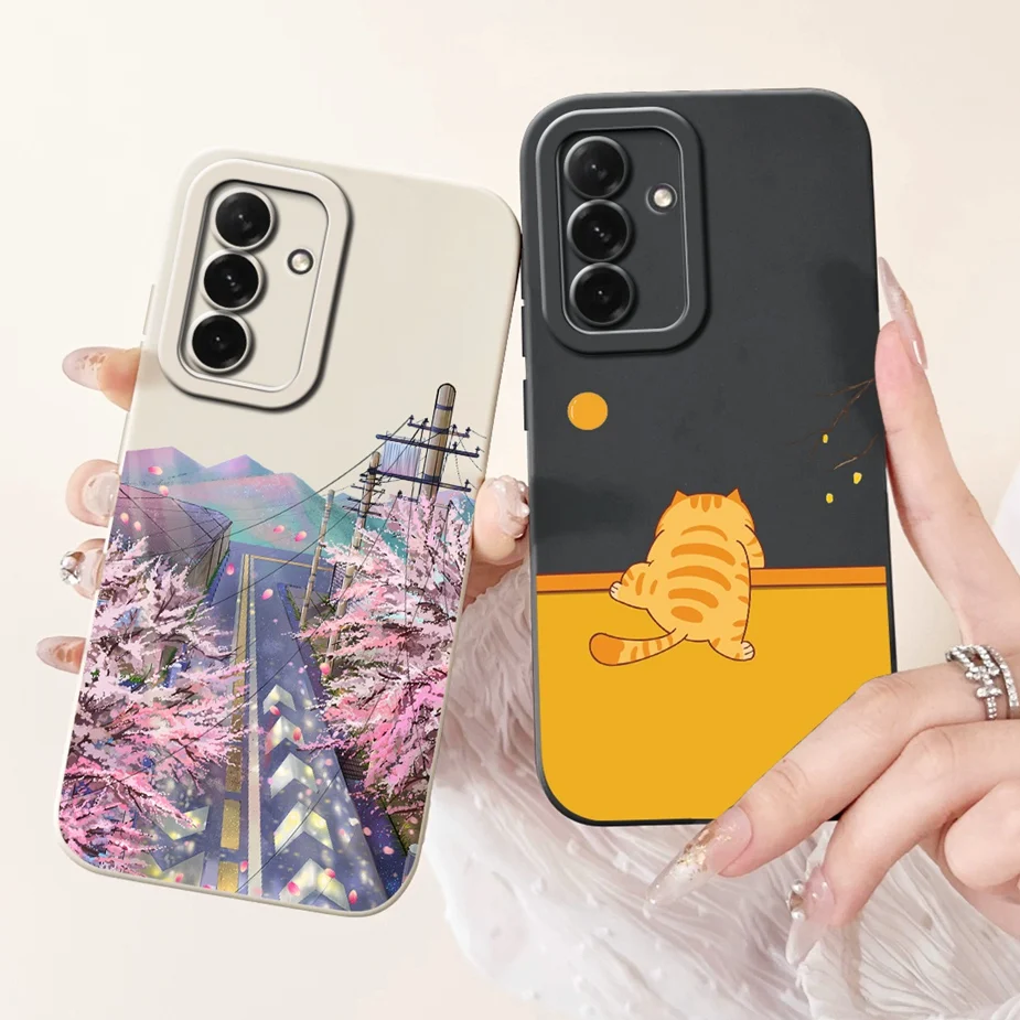 Para Samsung Galaxy A56 5G funda A16 A26 A36 lindo gato dinosaurio caramelo funda de teléfono para Samsung A56 A 16 26 Galaxy A36 bolsas de cubierta suave - imagen 5