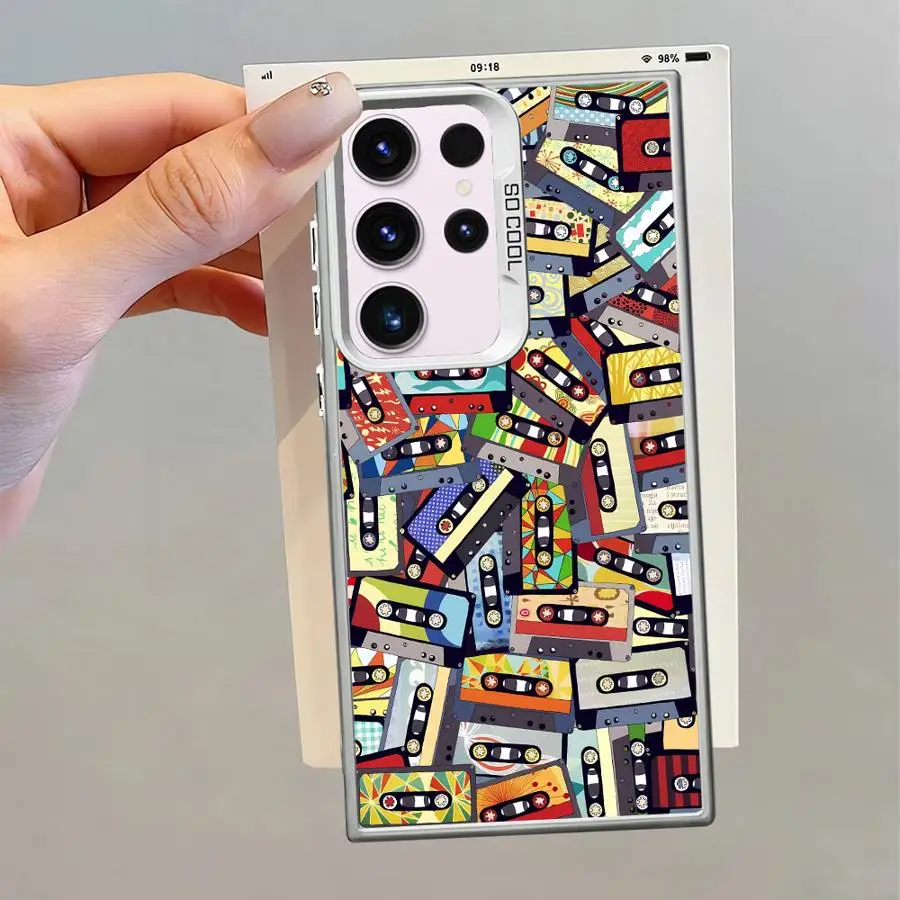 Funda blanda para Samsung Galaxy S24 FE S20 FE S22 Ultra S25Plus Note 20 Ultra S25 S23 S21 S24Ultra patrón de cinta de la suerte - imagen 2