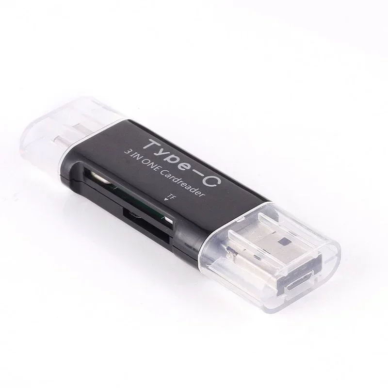 Lector de tarjetas USB 3 en 1 OTG USB2.0 Universal OTG TF/SD para Android Macbook Laptop 1 Uds Micro USB tipo C - imagen 4