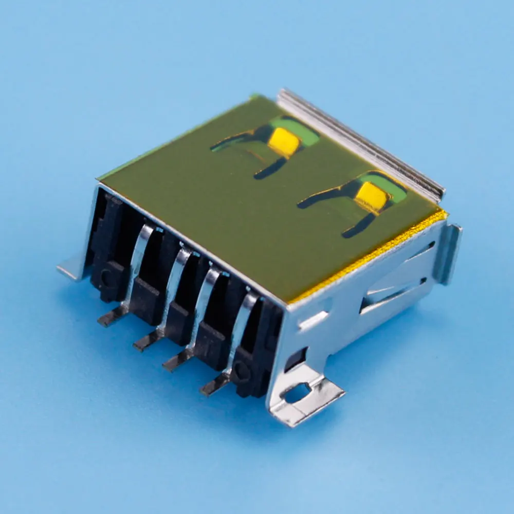 Conector de soldadura hembra tipo A, Conector de 2 A 10 piezas, puerto estándar USB, 4 pines, PCB, tipo de USB-A, SMT, 4 pines - imagen 5