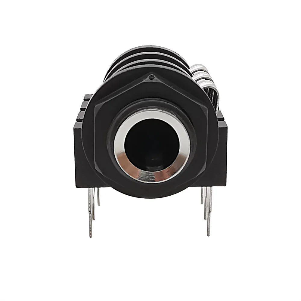 1/2/5/10 Uds conector de 6,35mm 1/4 "6 pines estéreo hembra para auriculares enchufe de Audio conector de micrófono rosca PCB conectores de montaje en Panel - imagen 3