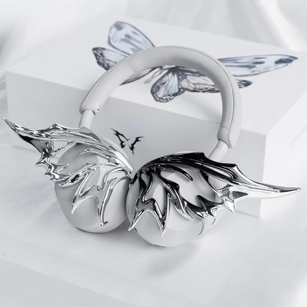 Funda Fairy Wings para Sony, funda protectora para auriculares montados en la cabeza, carcasa dura de resina, accesorio ergonómico para juegos, funda para Airpod inalámbrica - imagen 2