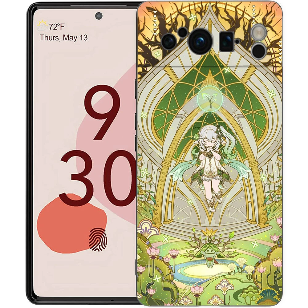 Para Google Pixel 10 Pro funda de teléfono Pixel 9 Pro XL TPU funda Pixel 8 Pro 9A 8A 7A 7 6A 6 Pro funda suave Genshin Impact Nahida - imagen 4