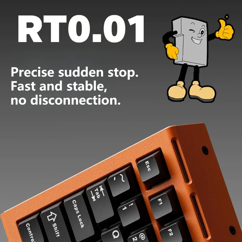 HOVEYWORKS ZENT75-HE teclado con interruptor magnético con cable de aluminio RGB 8KHZ Gateron Pro teclado mecánico personalizado para juegos Esports - imagen 3