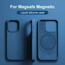 Funda MagSafe iPhone Antigolpes Silicona Líquida – Carga Inalámbrica