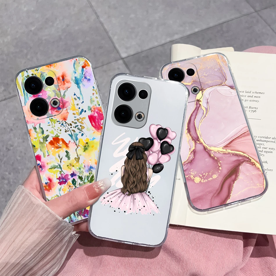 Para Oppo Reno 13 Pro funda creativa transparente suave contraportada para Oppo Reno13 Pro 13Pro 5G TPU delgada silicona anticaída fundas de teléfono - imagen 4