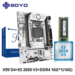 Placa Base SOYO X99 Kit Xeon E5 2650 V3 DDR4 NVMe PCIe 3.0 SATA