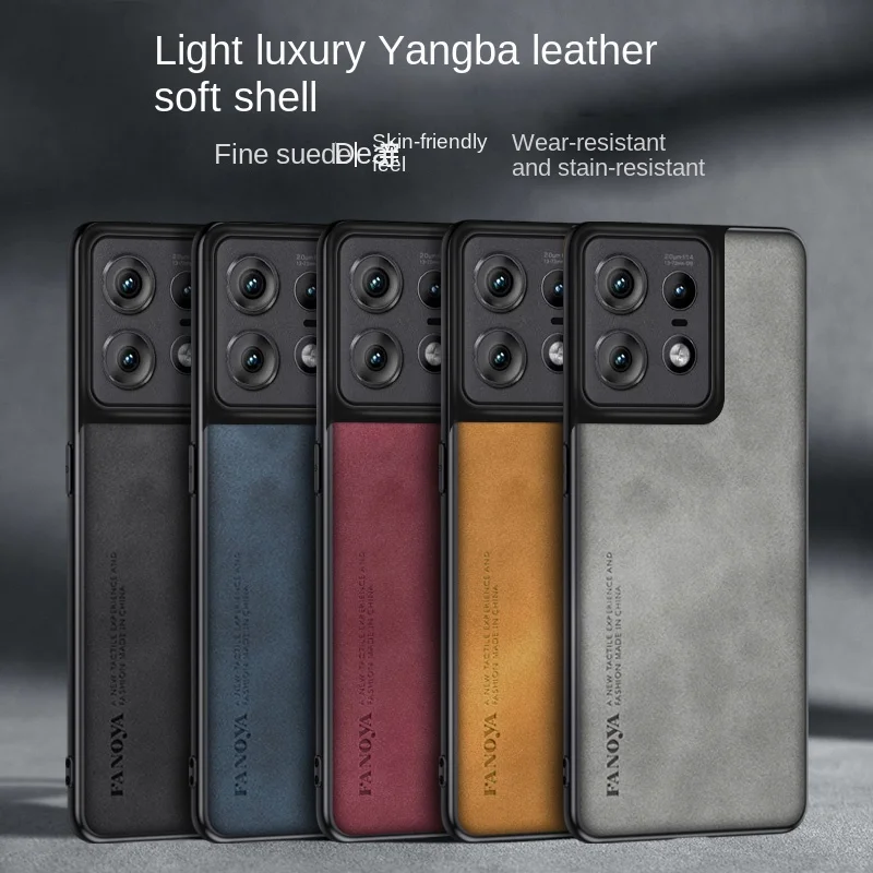 Funda de piel sintética suave para Motorola Edge 50 Pro, carcasa trasera protectora magnética para Moto edge 50Pro, carcasa completa para teléfono - imagen 3