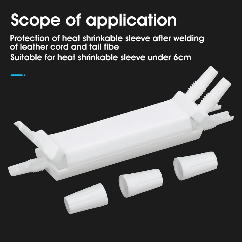 100 Uds 1 en 2 salida caja de protección de fibra óptica Cable de cuero Cable óptico Tubo termorretráctil caja protectora aislante de plástico - imagen 5