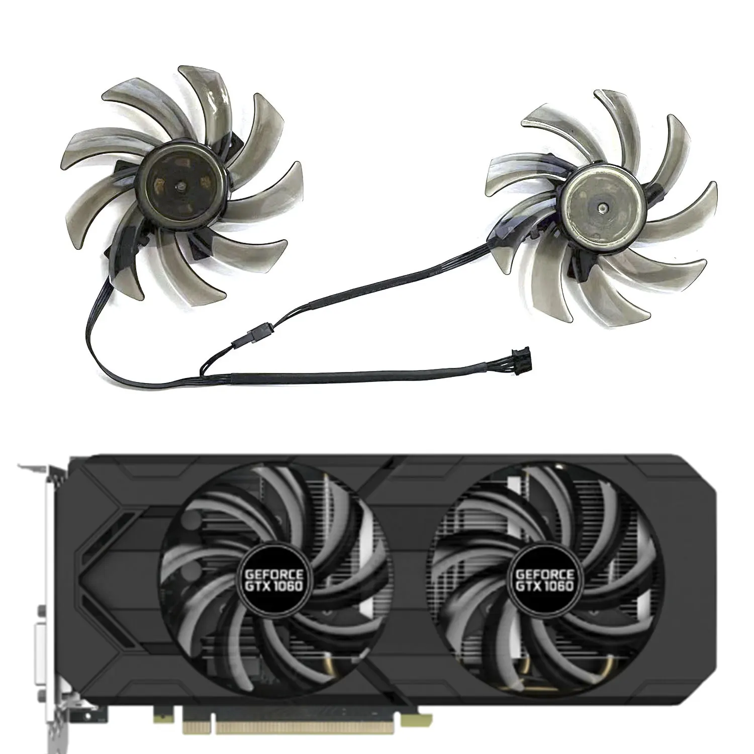 La nueva tarjeta gráfica GA91S2U de 2 ventiladores y 4 pines es adecuada para Gainward GTX 1060 1070 1070 Ti 85MM GA91S2U GTX1060 GTX1070 GTX1070Ti