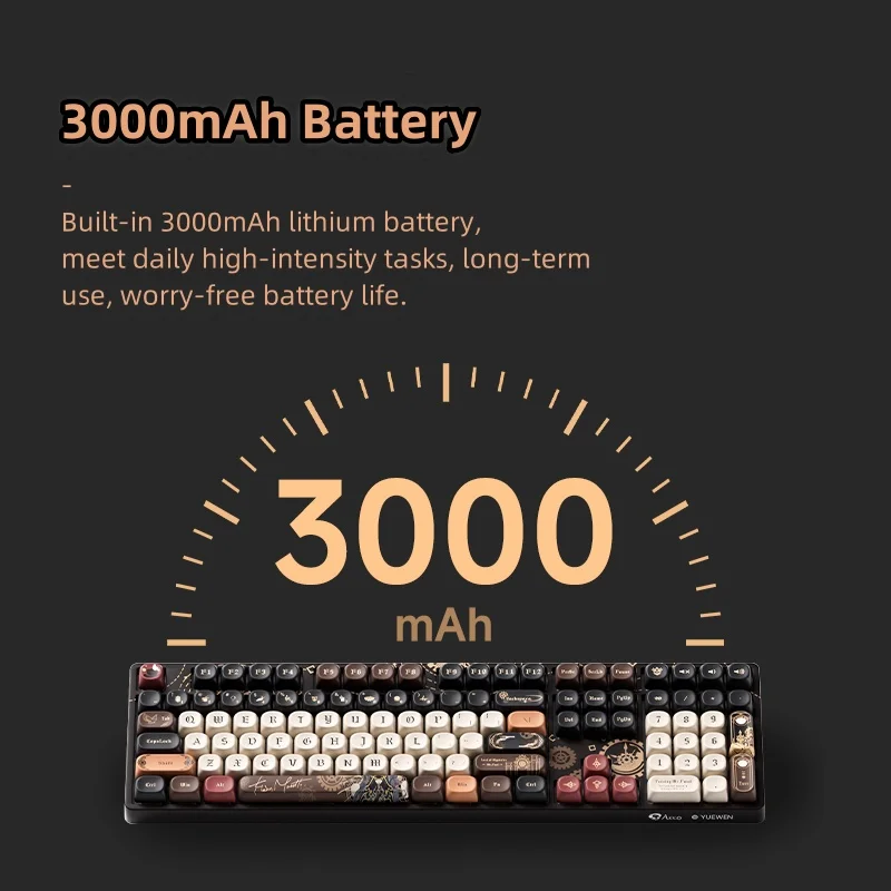 Akko 5108B Plus Teclado mecánico Anime tema Hot Swap RGB 108 teclas USB tipo C/2,4 GHz/Bluetooth 5,0 teclado inalámbrico para juegos - imagen 5