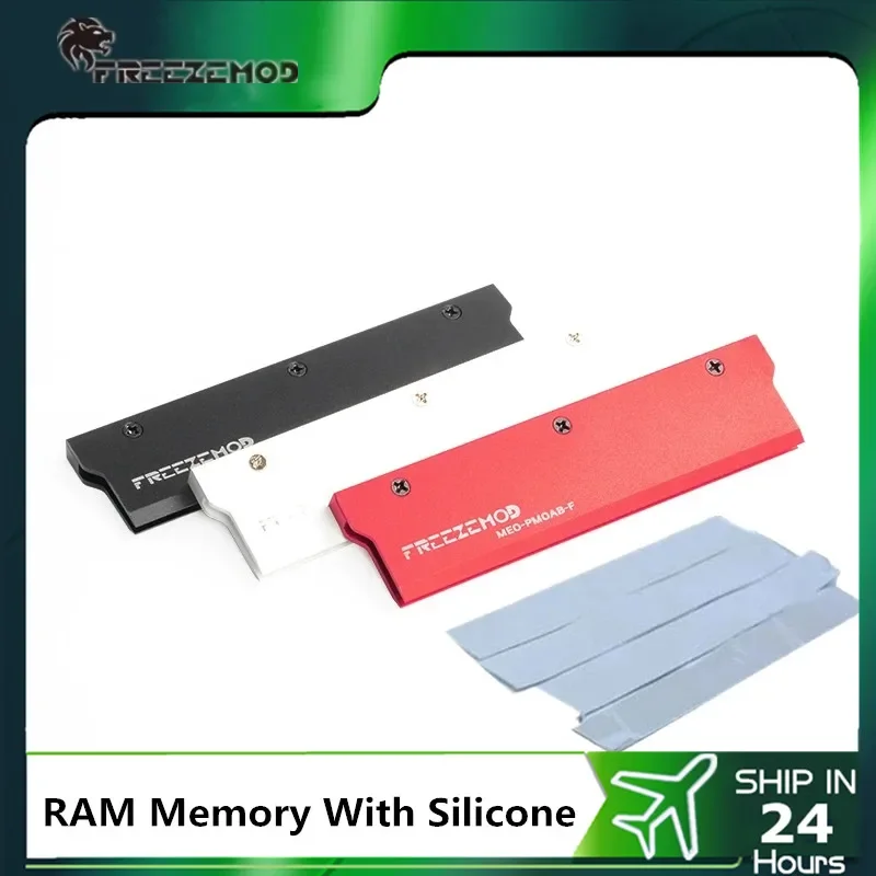 Disipador de calor de Metal FREEZEMOD DDR5 RAM DIMM, Enfriador de refrigeración por agua para sistema de refrigeración líquida, cubierta de disipación de calor, MEO-PM0AB-F, 2 uds.