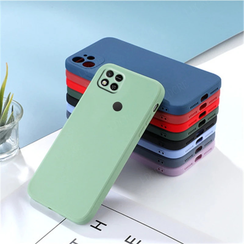 Para funda Xiaomi Redmi 10A funda para Redmi 10A Capas funda de teléfono nuevo parachoques trasero a prueba de golpes funda suave de TPU para Redmi 9C 10A Fundas - imagen 3