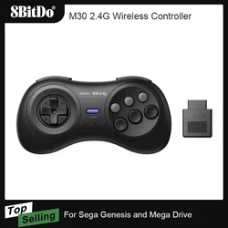 8BitDo M30 Controlador Inalámbrico 2.4G para Sega Genesis Mega Drive