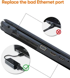 Adaptador USB-C Gigabit Ethernet RJ45 Realtek compatible Mac