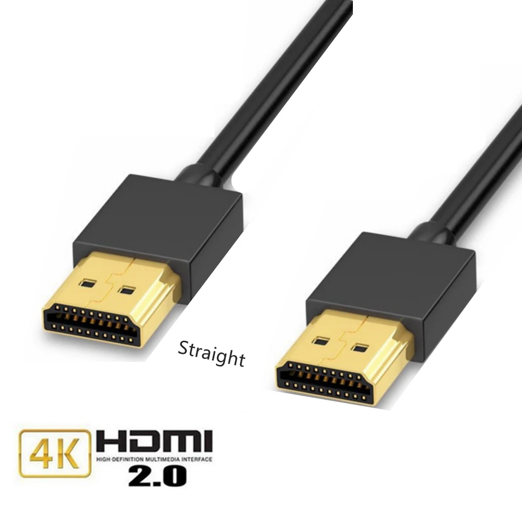 Adaptador HDMI 2,0 v 90 ángulo Cable de doble codo vídeo macho 4k 1080P 3D para HDTV XBOX PS3 ordenador Cabo hdmi TV box conmutador Hdmi - imagen 5